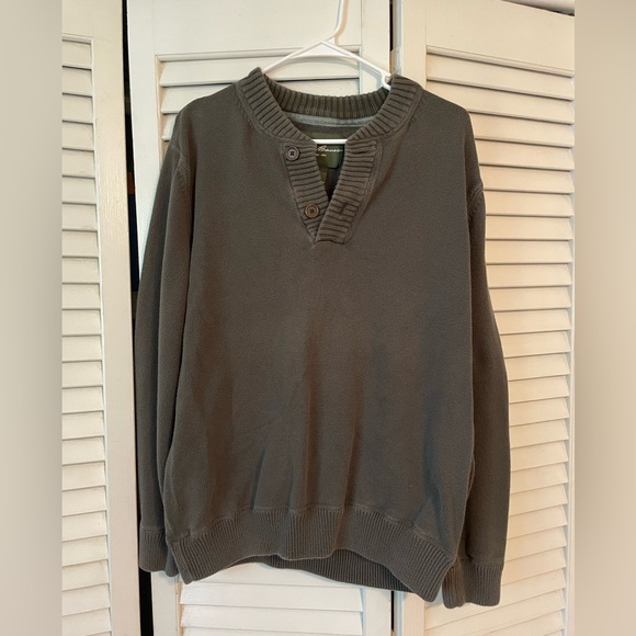 Eddie Bauer Collar Pullover Sweatshirt - Picture 1 of 3
